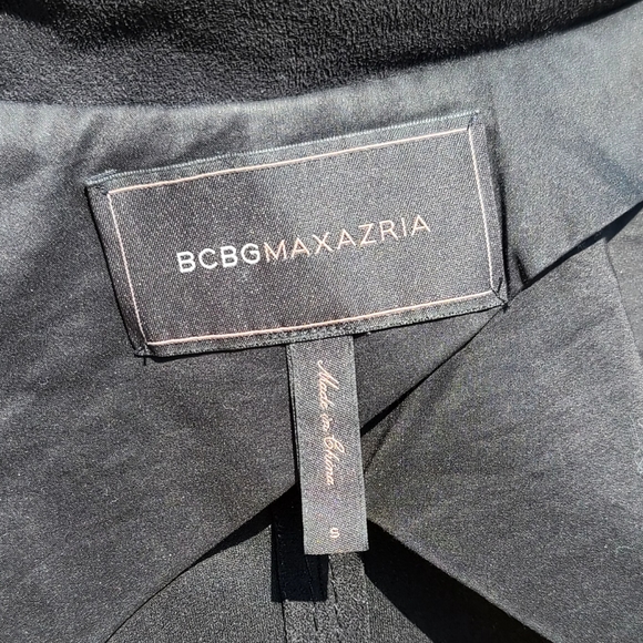 BCBGMaxAzria black faux suede moto vest - Picture 5 of 10